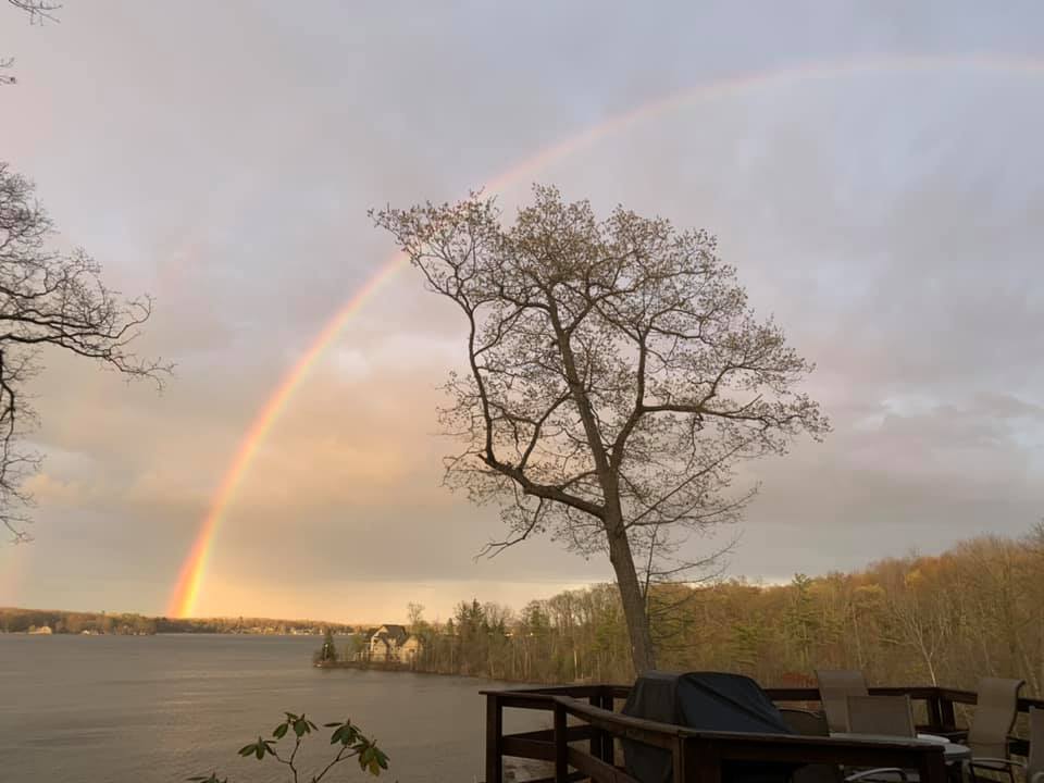 Fall rainbow Hess lake - image